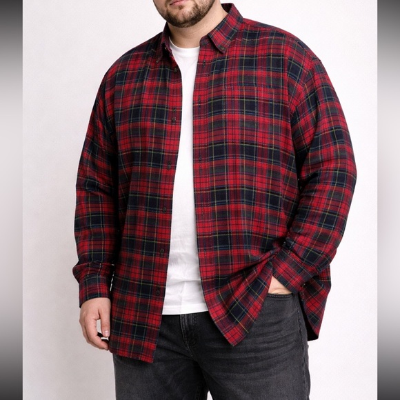 Polo Ralph Lauren Other - Polo Ralph Lauren Men’s 2XB Red & Blue Plaid Flannel Shirt Festive Holiday